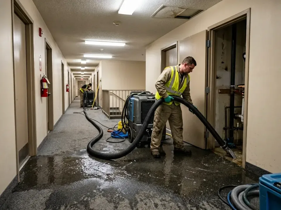multi-unit-apartment-hallway-f-005 — frequently asked questions, Emergency Burst Pipe Water Extraction & Removal in Union Sp…